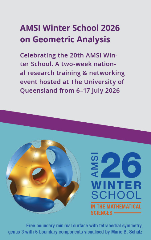 AMSI Winter School 2026 on Geometric Analysis